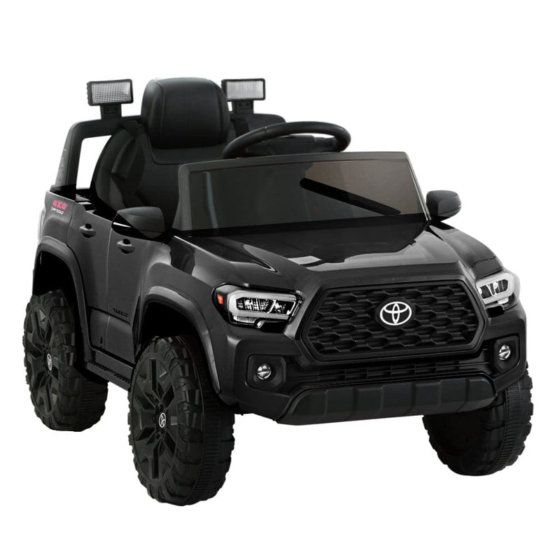 Kids Electric Ride On Car Toyota Tacoma Off Road Jeep Toy Cars Remote 12V Black - ONLINE ONLY