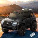 Kids Electric Ride On Car Toyota Tacoma Off Road Jeep Toy Cars Remote 12V Black - ONLINE ONLY