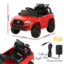 Kids Electric Ride On Car Toyota Tacoma Off Road Jeep Toy Cars Remote 12V Red  - ONLINE ONLY