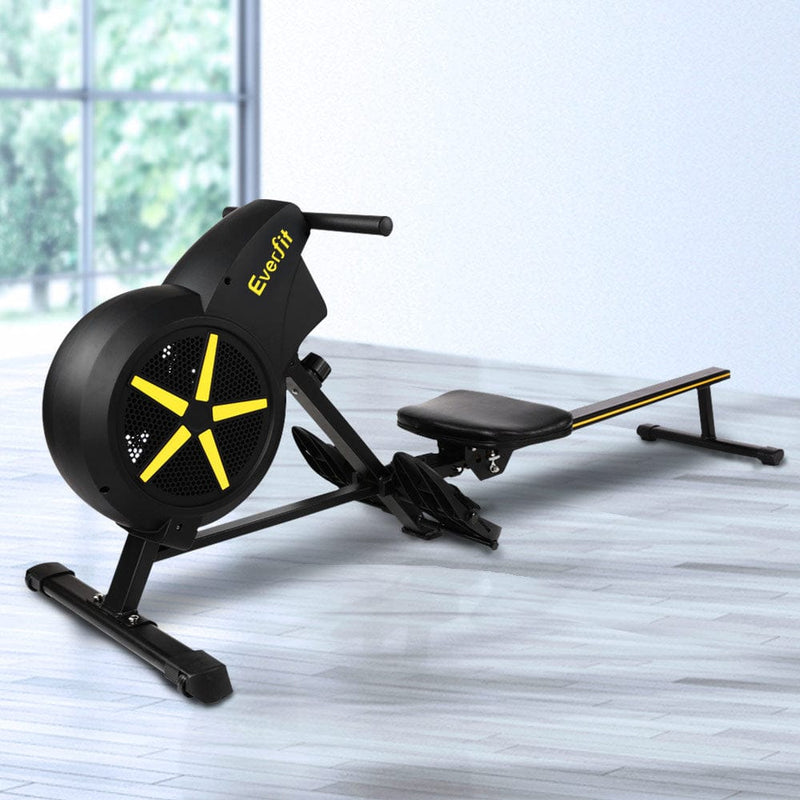 EFit Rowing Machine Air Rower Exercise Fitness Gym Home Cardio- ONLINE ONLY