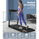 Efit Treadmill Electric Home Gym Fitness Exercise Fully Foldable 450mm Black - ONLINE ONLY