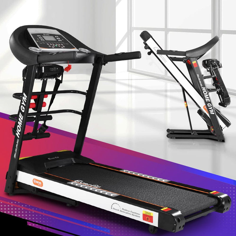 EFit Treadmill Electric Home Gym Fitness Excercise Machine w/ Massager 450mm- ONLINE ONLY