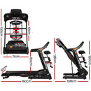 Efit Treadmill Electric Home Gym Fitness Exercise Machine w/ Massager 480mm - ONLINE ONLY