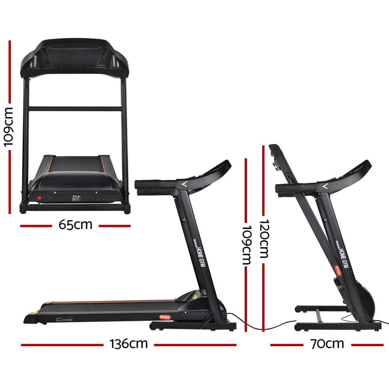 EFit Treadmill Electric Home Gym Fitness Excercise Machine Foldable 400mm- ONLINE ONLY