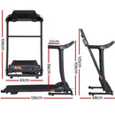 Efit Treadmill Electric Home Gym Fitness Exercise Machine Incline 400mm - ONLINE ONLY