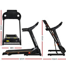 Efit Treadmill Electric Home Gym Fitness Exercise Machine Hydraulic 420mm - ONLINE ONLY