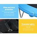 EFit 8FT Trampoline for Kids w/ Ladder Enclosure Safety Net Pad Gift Round- ONLINE ONLY