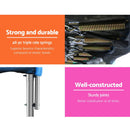 EFit 8FT Trampoline for Kids w/ Ladder Enclosure Safety Net Pad Gift Round- ONLINE ONLY