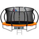Everfit 12FT Trampoline for Kids w/ Ladder Trampoline Enclosure Safety Net Rebounder Orange - ONLINE ONLY