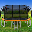 EFit 16FT Trampoline for Kids w/ Ladder Enclosure Safety Net Rebounder Orange- ONLINE ONLY