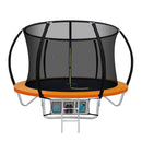 EFit 8FT Trampoline for Kids w/ Ladder Enclosure Safety Net Rebounder Orange- ONLINE ONLY