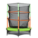 Everfit 4.5FT Trampoline for Kids Trampoline w/ Enclosure Safety Net Rebounder Gift Green - ONLINE ONLY