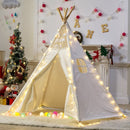 5 Poles Giant Kids Teepee Tent (Natural Canvas) - ONLINE ONLY