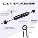 LT Skipping Rope Tangle-Free with Ball Bearings Rapid Speed Jump Rope Cable Ideal for Fitness Gym (Black) - ONLINE ONLY