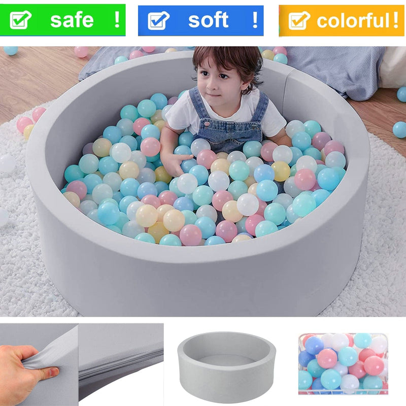 Baby Soft Kids Ocean Ball Play Pit Paddling Foam Pool Child Barrier Toy 90x30cm- ONLINE ONLY