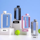A5 Flat Water Bottle Portable Travel Mug BPA Free Water Bottle (Black) [ONLINE ONLY]
