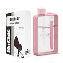 A5 Flat Water Bottle Portable Travel Mug BPA Free Water Bottle (Pink) [ONLINE ONLY]