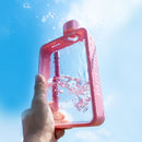 A5 Flat Water Bottle Portable BPA Free Water Bottle (White) [ONLINE ONLY}