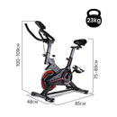 PROFLEX Commercial Spin Bike - Red [ONLINE ONLY]
