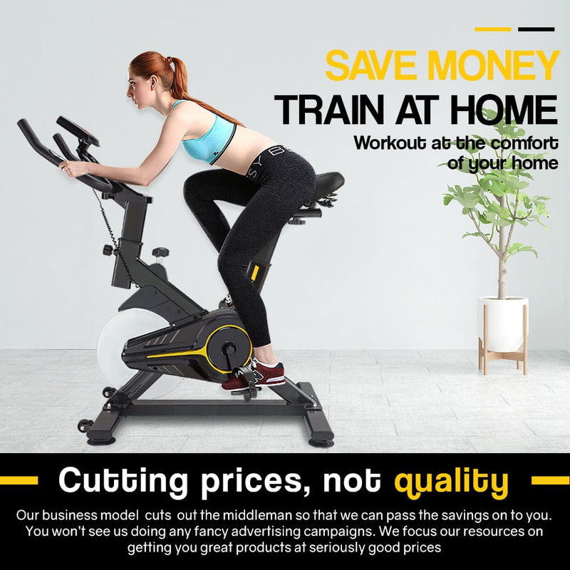 PROFLEX Commercial Spin Bike - Yellow [ONLINE ONLY]