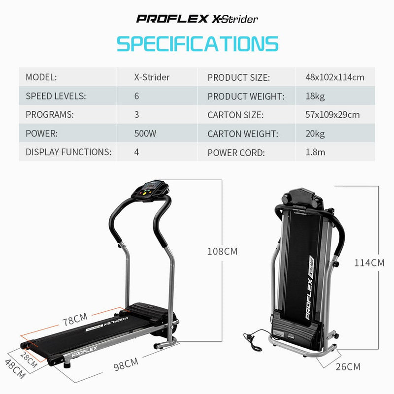 PROFLEX Mini Walking Electric Treadmill [ONLINE ONLY]