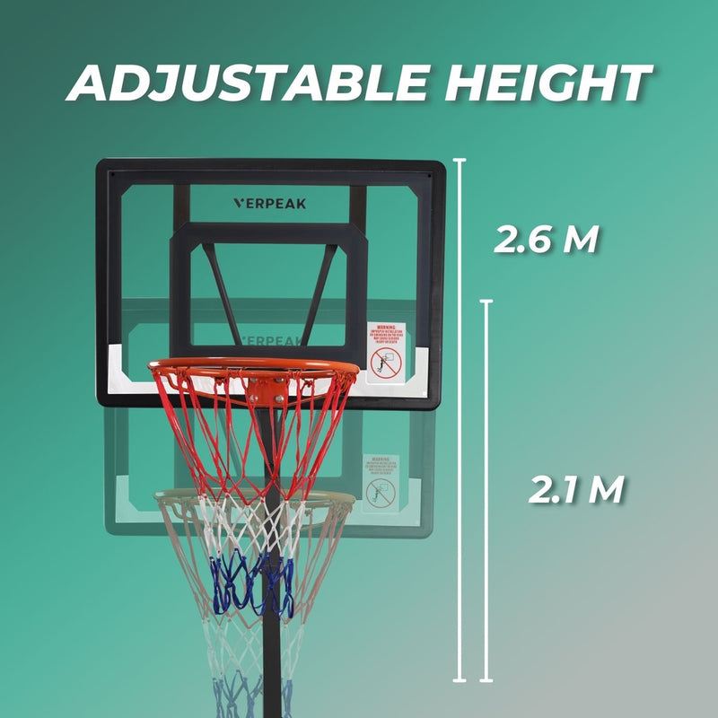 VP Basketball Hoop Stand ( 2.1M - 2.60M ) BLACK [ONLINE ONLY]