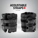 PTS Adjustable  Adjustable Ankle Weights Pair 1kg - Gym Equipment Wrist Fitness Yoga - Online Only - FREE SHIPPING