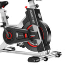 PTS IS-500 Heavy-Duty Exercise Spin Bike Electroplated - Silver - ONLINE ONLY - Free Shipping!
