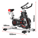 PTS IS-500 Heavy-Duty Exercise Spin Bike Electroplated - Silver - ONLINE ONLY - Free Shipping!