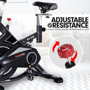 PTS RX-900 Exercise Spin Bike Cardio Cycling - Silver - ONLINE ONLY - Free Shipping!
