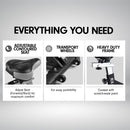 PTS RX-900 Exercise Spin Bike Cardio Cycling - Silver - ONLINE ONLY - Free Shipping!