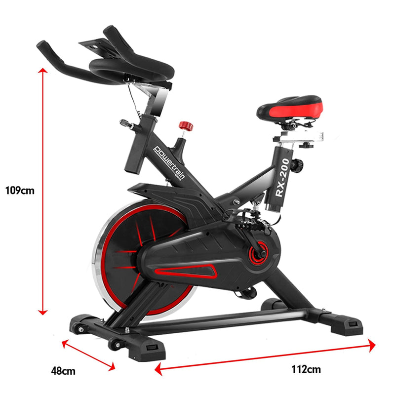 PTS RX-200 Exercise Spin Bike Cardio Cycling - Red - ONLINE ONLY - Free Shipping!