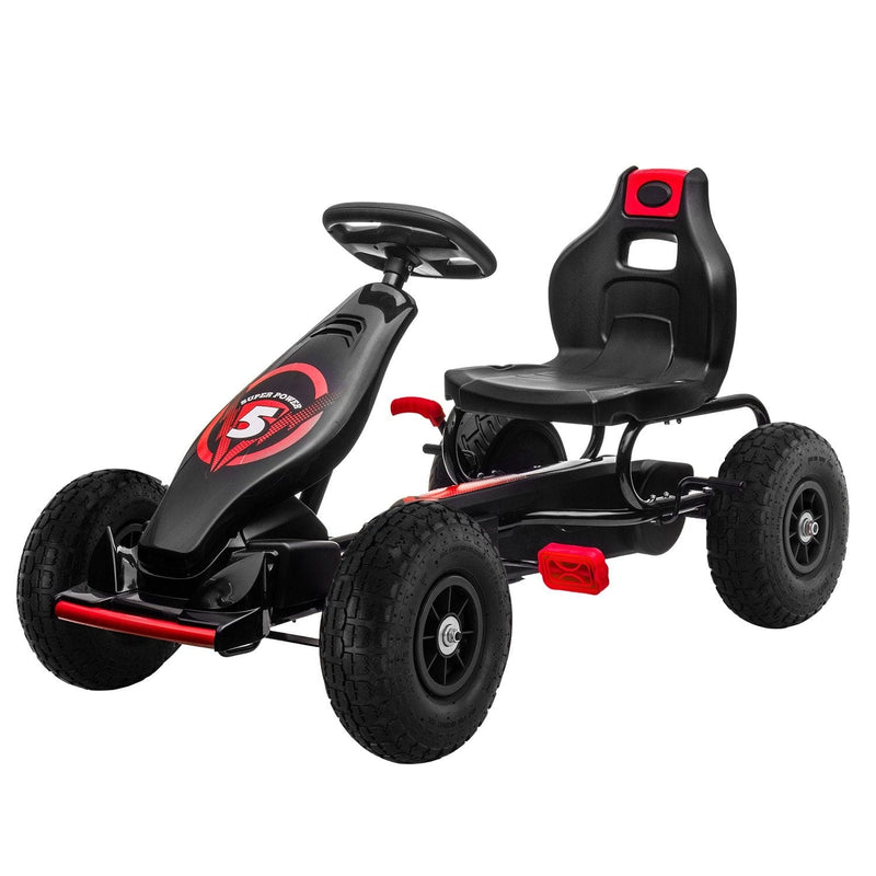 Kahuna G18 Kids Ride On Pedal Powered Go Kart Racing Style - Red - ONLINE ONLY - Free Shipping