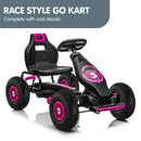 Kahuna G18 Kids Ride On Pedal Go Kart - Rose Pink - Online Only - Free Shipping!