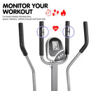 PTS 3-in-1 Elliptical Cross Trainer Exercise Bike with Resistance Bands - ONLINE ONLY - Free Shipping!