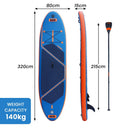 Kahuna Kai Premium Sports 10.6FT Inflatable Paddle Board - Online Only - Free Shipping!