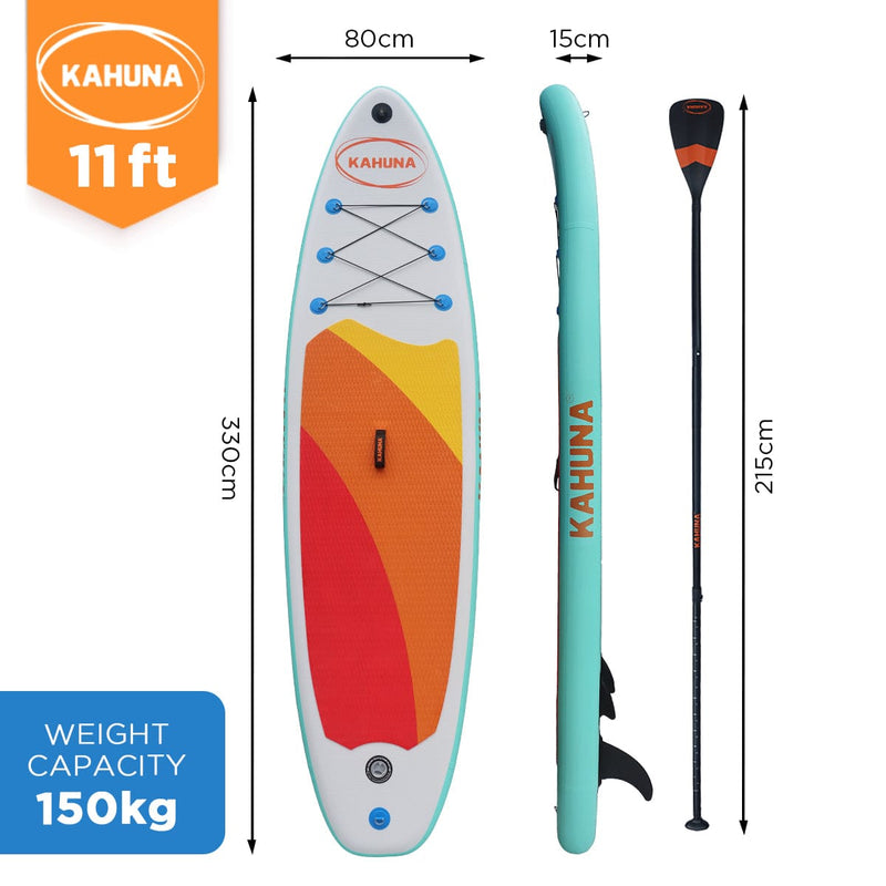 Kahuna Hana Inflatable Stand Up Paddle Board 11FT SUP Paddleboard - Online Only - Free Shipping!