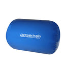 Powertrain Sports Inflatable Gymnastics Air Barrel Exercise Roller 120 x 75cm - Blue - ONLINE ONLY