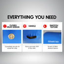 Powertrain Sports Inflatable Gymnastics Air Barrel Exercise Roller 120 x 75cm - Blue - ONLINE ONLY