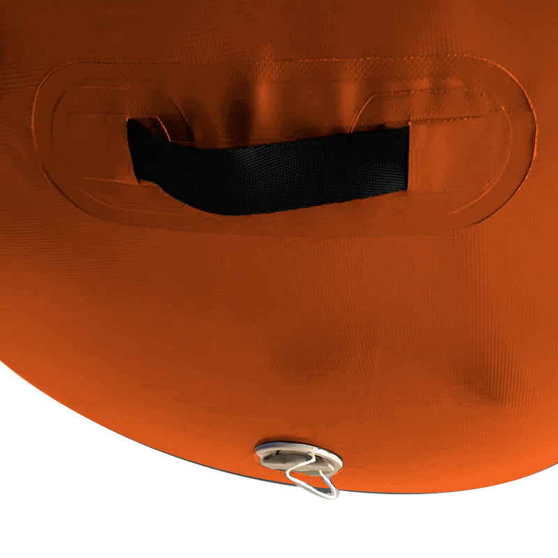 Powertrain Sports Inflatable Gymnastics Air Barrel Exercise Roller 120 x 75cm - Orange - - ONLINE ONLY
