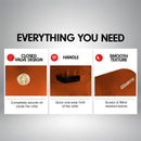 Powertrain Sports Inflatable Gymnastics Air Barrel Exercise Roller 120 x 75cm - Orange - - ONLINE ONLY