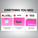 Powertrain Sports Inflatable Gymnastics Air Barrel Exercise Roller 120 x 75cm - Pink - ONLINE ONLY