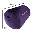 Powertrain Sports Inflatable Air Exercise Roller Gymnastics Gym Barrel 120 x 75cm Purple - ONLINE ONLY