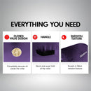 Powertrain Sports Inflatable Air Exercise Roller Gymnastics Gym Barrel 120 x 75cm Purple - ONLINE ONLY