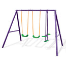 Kahuna Kids 4-Seater Swing Set Purple Green - ONLINE ONLY - Free Shipping!