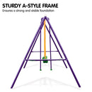 Kahuna Kids 4-Seater Swing Set Purple Green - ONLINE ONLY - Free Shipping!