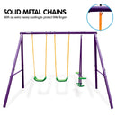 Kahuna Kids 4-Seater Swing Set Purple Green - ONLINE ONLY - Free Shipping!
