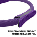 Powertrain Pilates Ring Band Yoga Home Workout Exercise Band Purple - ONLINE ONLY