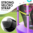 Kahuna 4.5ft Trampoline Round Free Safety Net Spring Pad Cover Mat Outdoor Yellow Purple - ONLINE ONLY