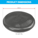 Powertrain Yoga Stability Disc Home Gym Pilates Balance Trainer - Grey - ONLINE ONLY